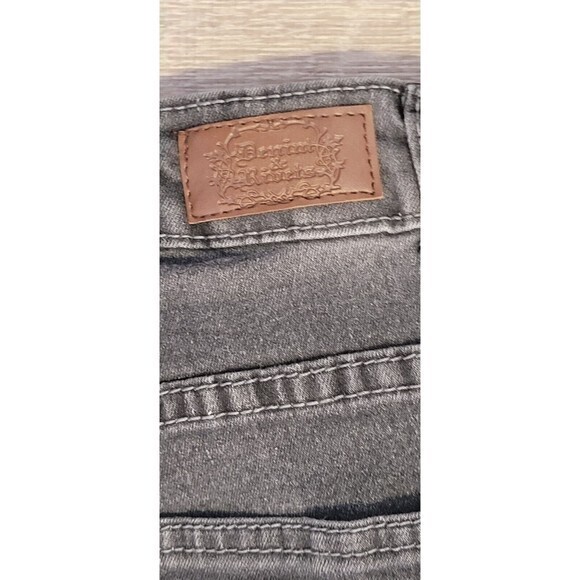 Denim & Rivets Women’s Black Striped Embellished Legs Denim Jeans‎ Size 24 - Picture 11 of 15